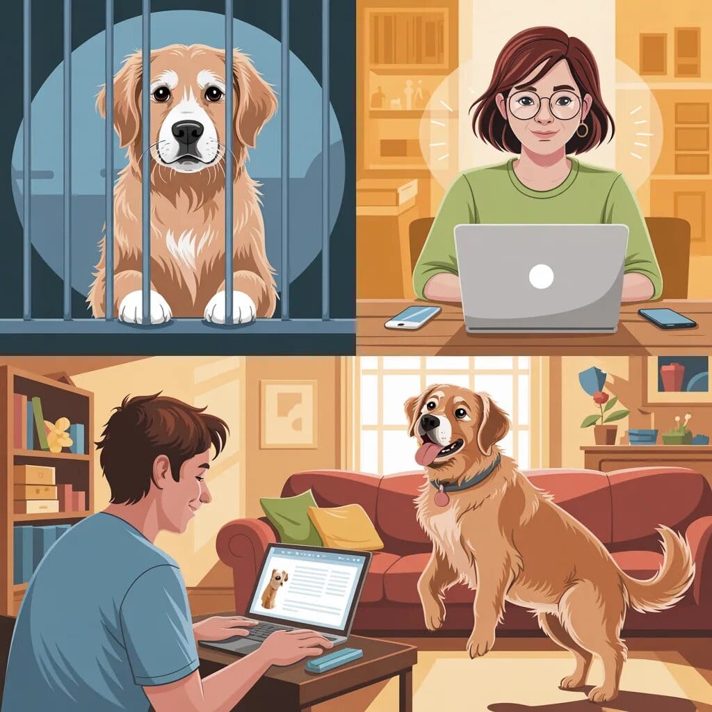 Get Involved - Hope Paws Support Fund Volunteer comforting a dog after surgery