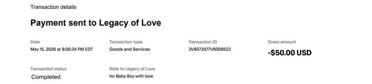 Payment Proof - Hope Paws Support Fund - image 6
