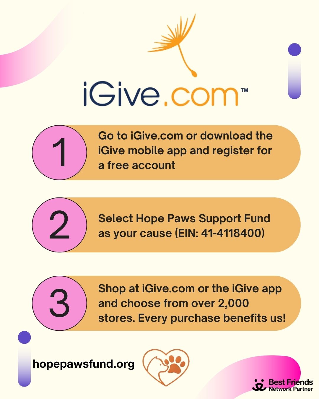 Resources - Hope Paws Support Fund - IGIVE